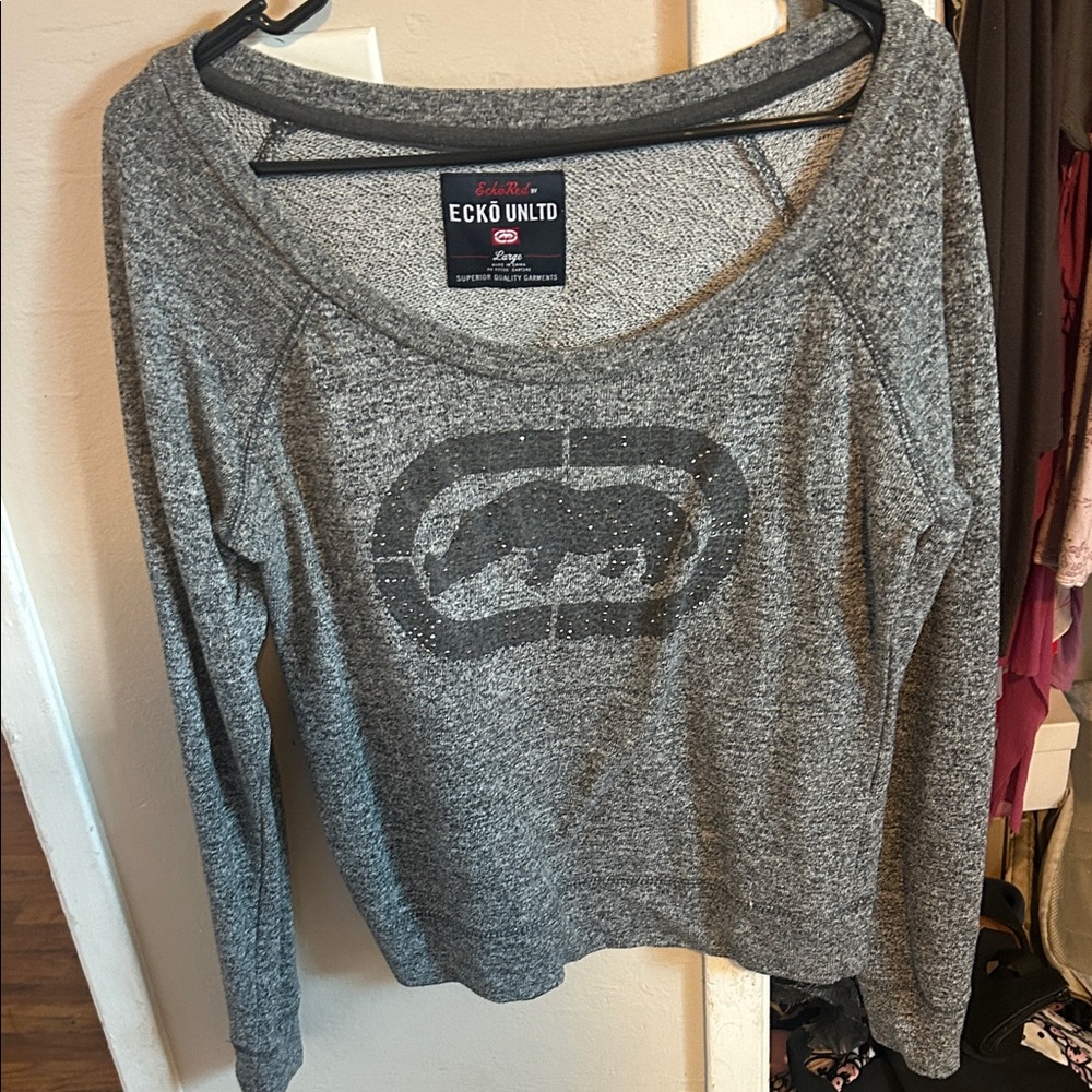 Sparking Ecko Unlimited Women's Charcoal Sweatshirt